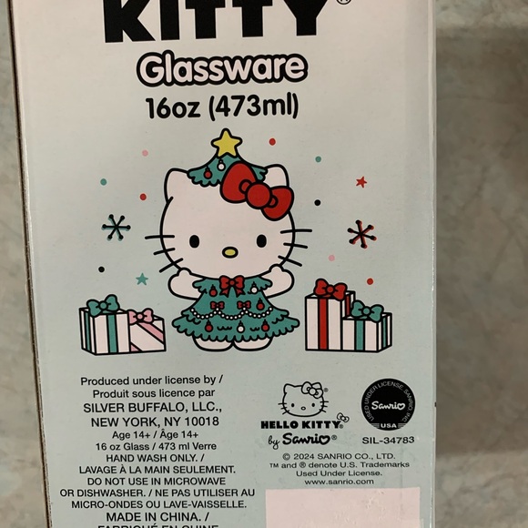 Hello Kitty Christmas glitter glass - Picture 3 of 4